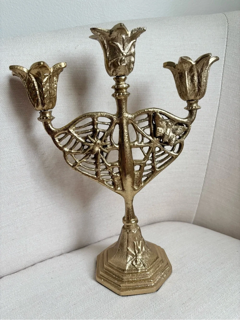 Threshold Gold Victorian Candelabra